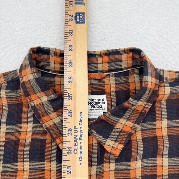 MARMOT Men's Fairfax Midweight Flannel Copper size large - Picture 9 of 10